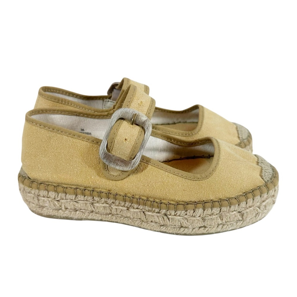 FREE PEOPLE COLLECTION Women's 36/7 Surfside Mary Jane Espadrilles Tan - Picture 3 of 11